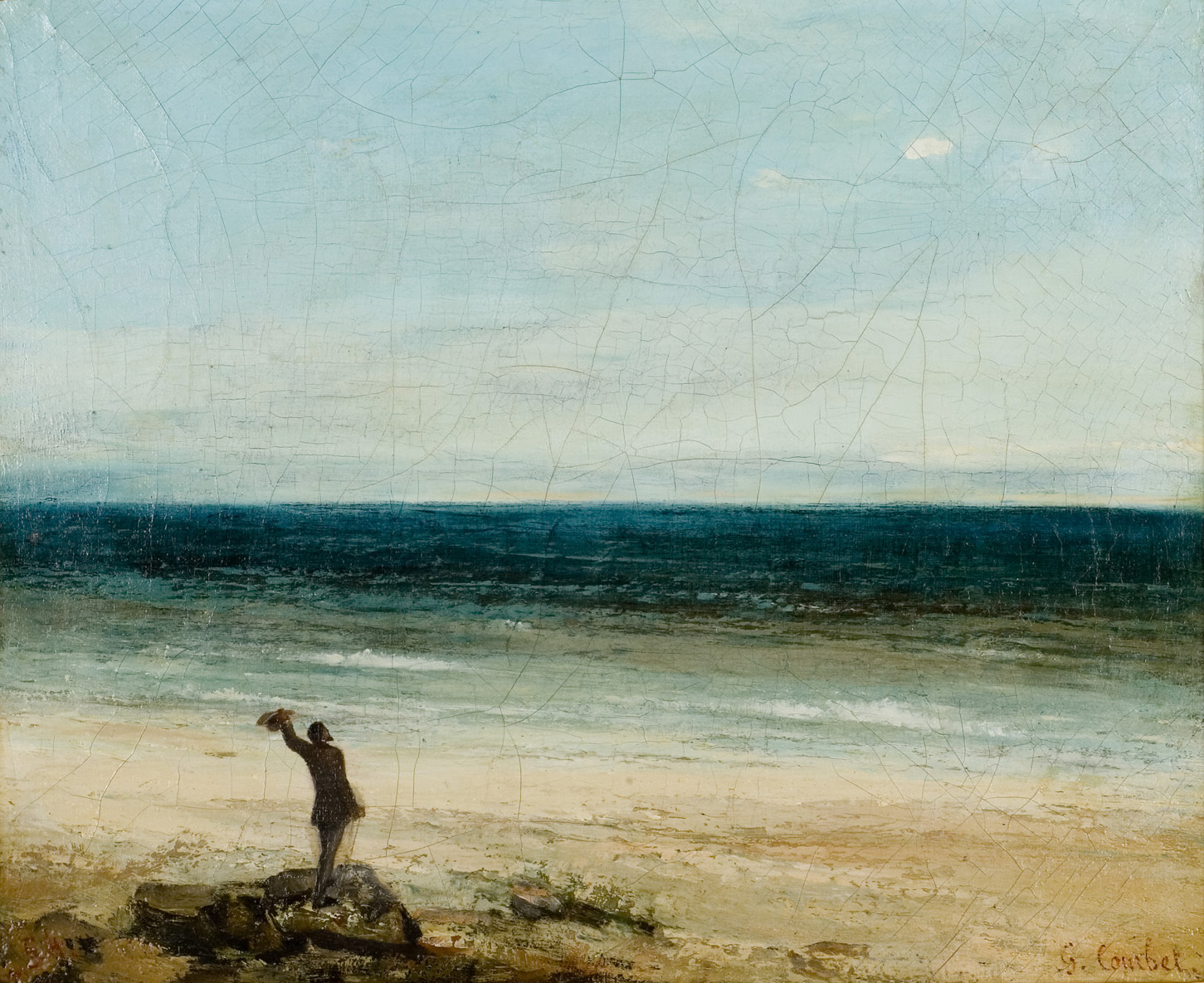 1854 Le Bord de la Mer a Palavas ou L'Artiste Devant la Mer.jpg